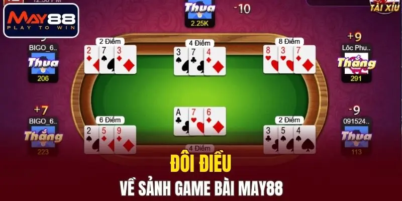 Đôi điều về sảnh game bài MAY88
